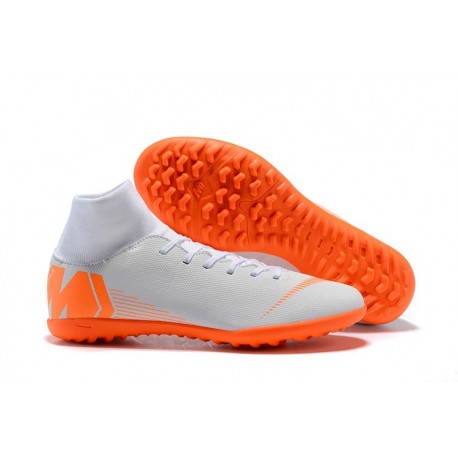 Nike Mercurial Superfly X 6 Elite TF Boots White Orange