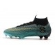 Nike Mercurial Superfly VI 360 Elite Ronaldo FG Soccer Cleats - Jade Gold Black