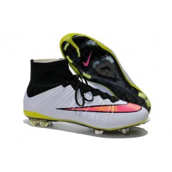 Top Nike Mercurial Superfly FG ACC Soccer Cleat White Pink Black