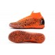 Ronaldo Nike Mercurial SuperflyX VI Elite IC Indoor Shoes Safari Orange Black