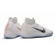 Nike Mercurial SuperflyX VI Elite IC Indoor Shoes White Gray