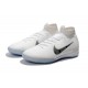 Nike Mercurial SuperflyX VI Elite IC Indoor Shoes White Gray