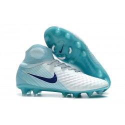 Top Nike Magista Obra 2 FG Firm Ground Boots - White Blue