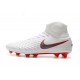 Top Nike Magista Obra 2 FG Firm Ground Boots - White Grey Crimson