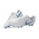 Nike Tiempo Legend 7 FG Kangaroo Leather - White Grey Blue