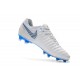 Nike Tiempo Legend 7 FG Kangaroo Leather - White Grey Blue