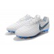 Nike Tiempo Legend 7 FG Kangaroo Leather - White Grey Blue