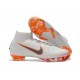 Nike Mercurial Superfly VI 360 Elite FG Soccer Cleats - White Grey Orange