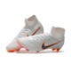 Nike Mercurial Superfly VI 360 Elite FG Soccer Cleats - White Grey Orange