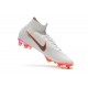 Nike Mercurial Superfly VI 360 Elite FG Soccer Cleats - White Grey Orange