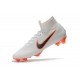 Nike Mercurial Superfly VI 360 Elite FG Soccer Cleats - White Grey Orange