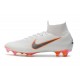 Nike Mercurial Superfly VI 360 Elite FG Soccer Cleats - White Grey Orange