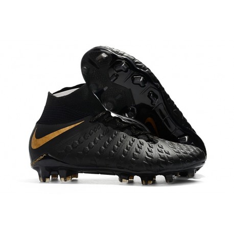 Nike Hypervenom Phantom 3 FG ACC Cleats - Black Golden