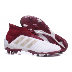 adidas New Predator 18+ FG Soccer Cleats White Red