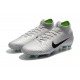 Nike Mercurial Superfly VI 360 Elite FG Soccer Cleats - Silver Black