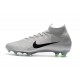 Nike Mercurial Superfly VI 360 Elite FG Soccer Cleats - Silver Black