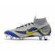 Nike Mercurial Superfly 6 Elite FG World Cup 2018 Boots - Silver Blue Yellow