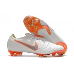 Nike Mercurial Vapor XII Mens FG Football Boots - White Orange