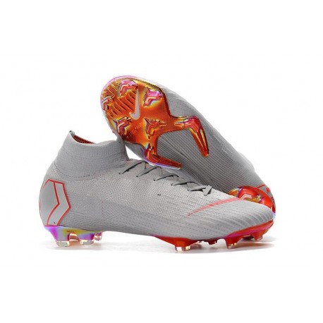 Nike Mercurial Superfly 6 Elite FG World Cup 2018 Boots - Grey Red