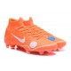 Mercurial Superfly 6 Elite FG Off White for Nike 2018 Orange