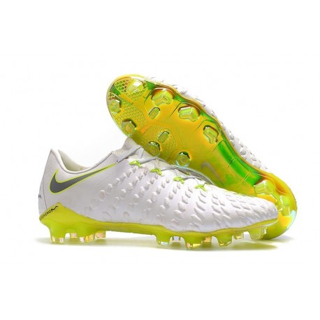 Nike Hypervenom Phantom 3 FG Firm Ground Shoes - White Grey