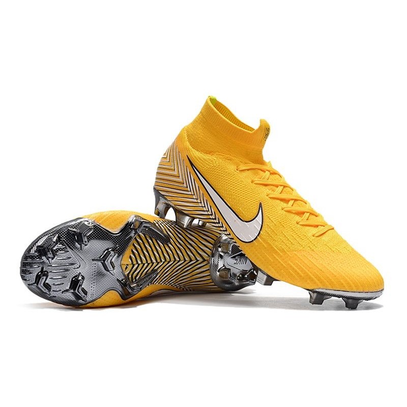 Nike Mercurial Superfly Vi Elite FG New Soccer Cleats - Neymar Yellow