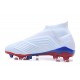 adidas Telstar Predator 18+ FG Soccer Cleats Russian White Silver