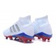 adidas Predator 18.1 Mens Telstar FG Football Boots White Silver Red Blue