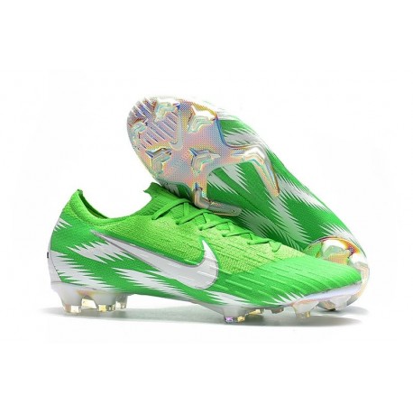 green nike football shoes