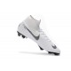 Nike Mercurial Superfly Vi Elite FG New Soccer Cleats - White Black