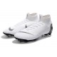 Nike Mercurial Superfly Vi Elite FG New Soccer Cleats - White Black