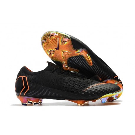Nike Mercurial Vapor XII Mens FG Football Boots - Black Orange