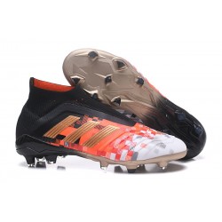 adidas New Predator 18+ Telstar FG Soccer Cleats Black Red Gold