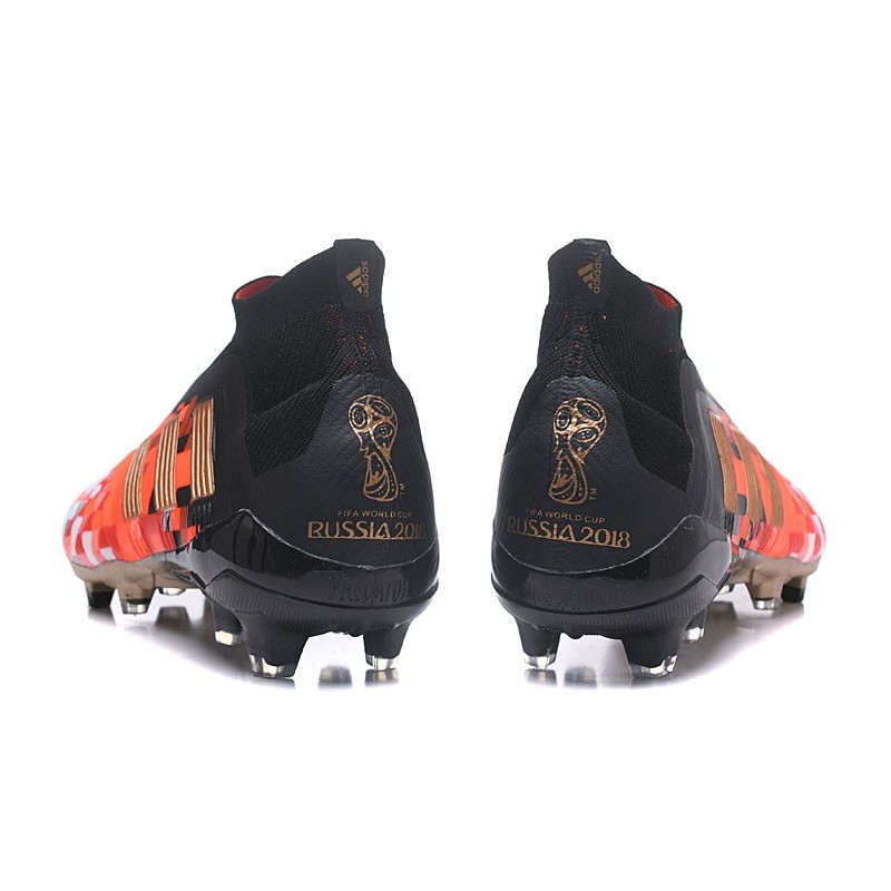 New Predator 18+ Telstar Soccer Cleats Black Red Gold