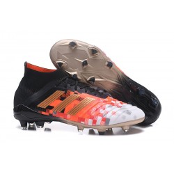 adidas Predator 18.1 Mens FG Football Boots Black Copper White