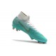 Ronaldo Nike Mercurial Superfly Vi Elite CR7 FG Soccer Cleats - White Blue Gold