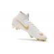 Nike Mercurial Superfly Vi Elite FG New Soccer Cleats - White Golden