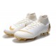 Nike Mercurial Superfly Vi Elite FG New Soccer Cleats - White Golden