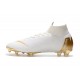 Nike Mercurial Superfly Vi Elite FG New Soccer Cleats - White Golden