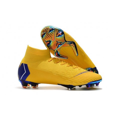 yellow nike cleats soccer