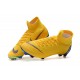 Nike Mercurial Superfly Vi Elite FG New Soccer Cleats - Yellow Blue