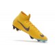 Nike Mercurial Superfly Vi Elite FG New Soccer Cleats - Yellow Blue