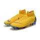 Nike Mercurial Superfly Vi Elite FG New Soccer Cleats - Yellow Blue
