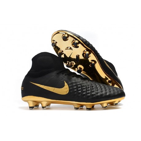 Top Nike Magista Obra 2 FG Firm Ground Boots - Black Gold