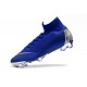 Nike Mens Mercurial Superfly 6 Elite FG Football Boots - Blue Silver