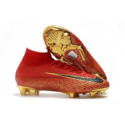 Nike Mens Mercurial Superfly 6 Elite FG Football Boots - Red Gold