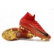 Nike Mens Mercurial Superfly 6 Elite FG Football Boots - Red Gold