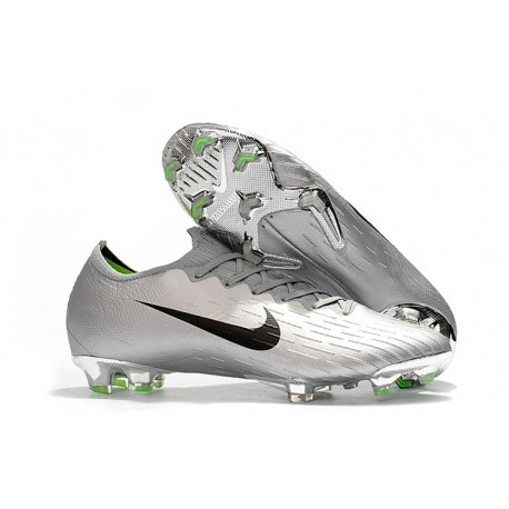 silver nike boots