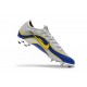 Nike Mercurial Vapor 12 FG New World Cup Cleat - Silver Blue Yellow