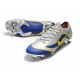 Nike Mercurial Vapor 12 FG New World Cup Cleat - Silver Blue Yellow